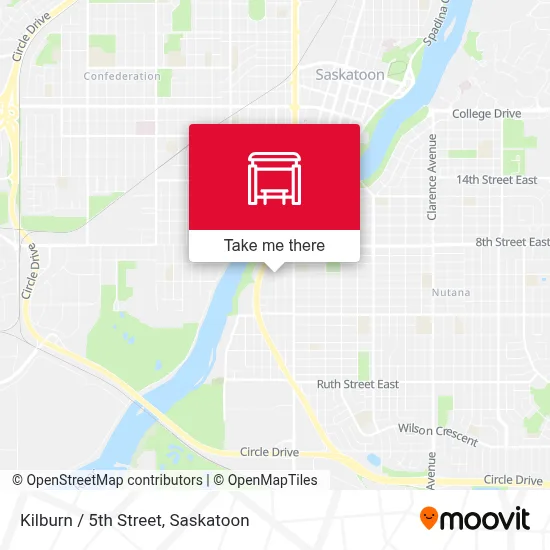 Kilburn / 5th Street map