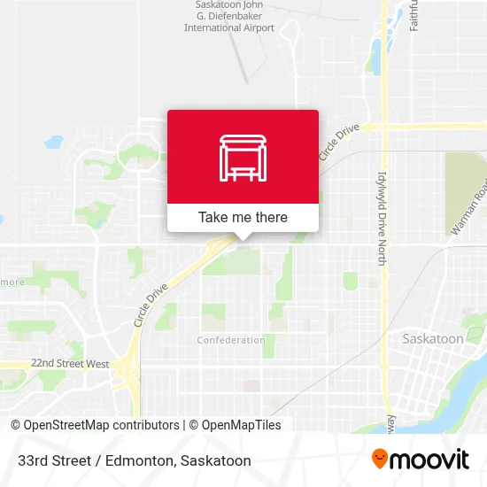 33rd Street / Edmonton map