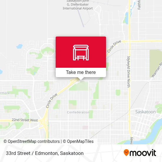 33rd Street / Edmonton map