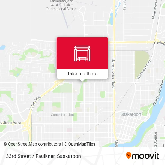 33rd Street / Faulkner map