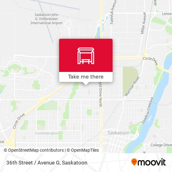 36th Street / Avenue G map