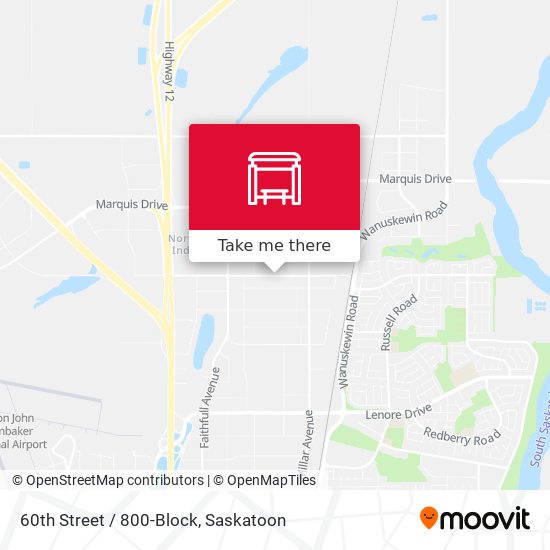 60th Street / 800-Block map