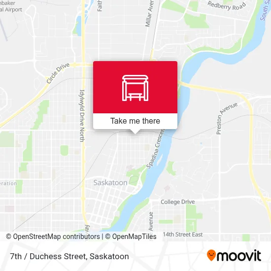 7th / Duchess Street map
