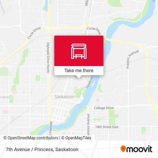 7th Avenue / Princess map