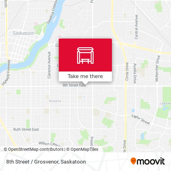 8th Street / Grosvenor map