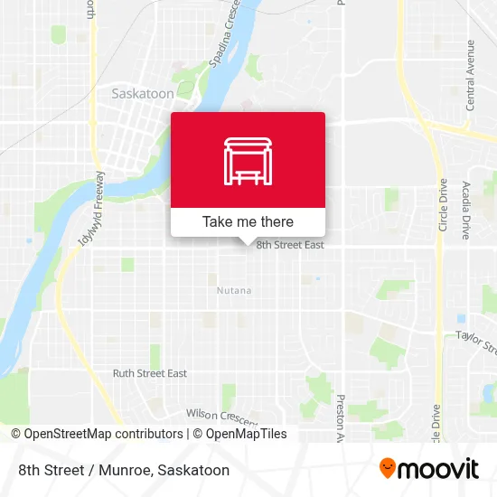 8th Street / Munroe map