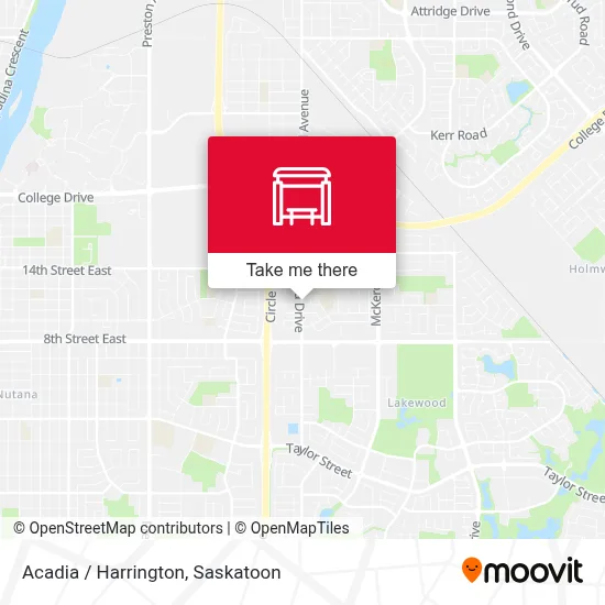 Acadia / Harrington map