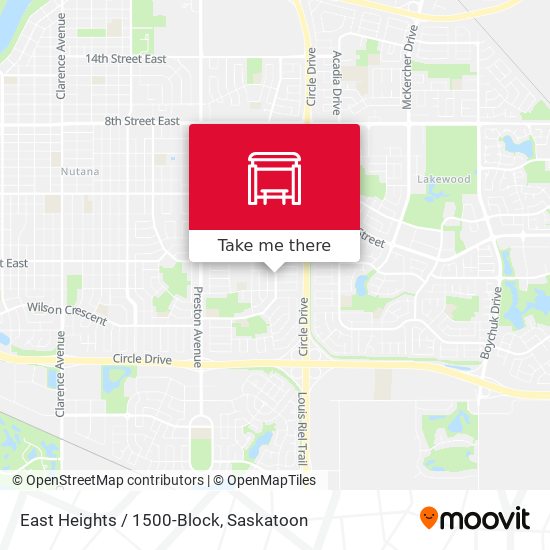 East Heights / 1500-Block map