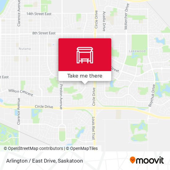 Arlington / East Drive map