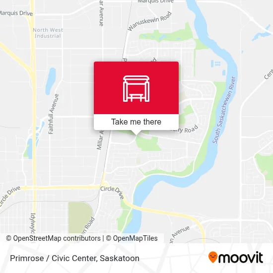Primrose / Civic Center map