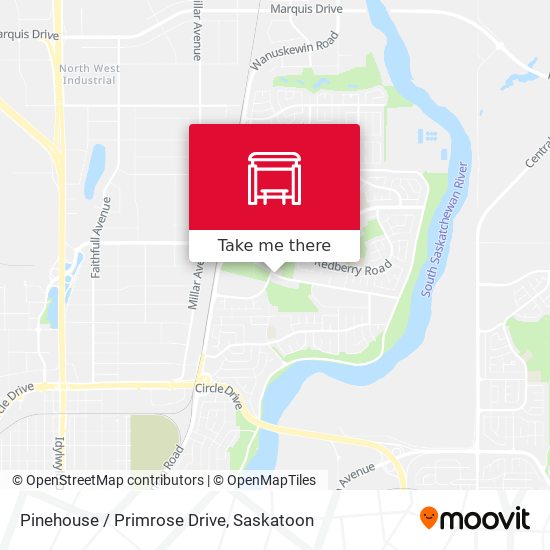 Pinehouse / Primrose Drive map