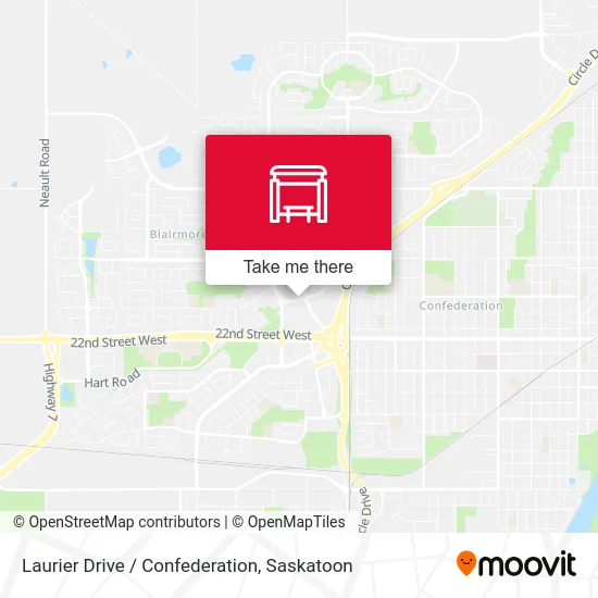 Laurier Drive / Confederation map