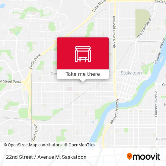 22nd Street / Avenue M map