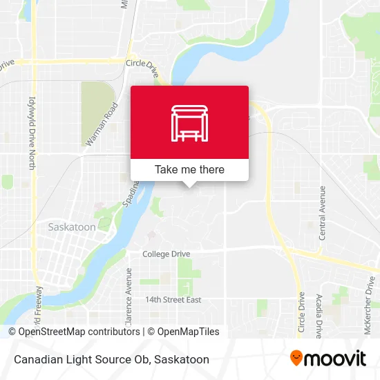 Canadian Light Source Ob map