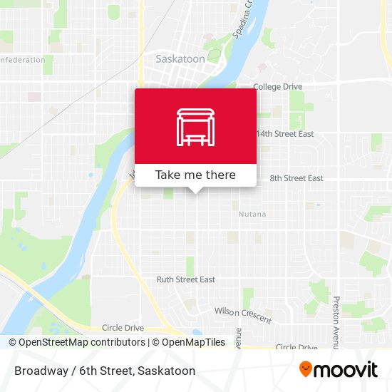 Broadway / 6th Street map