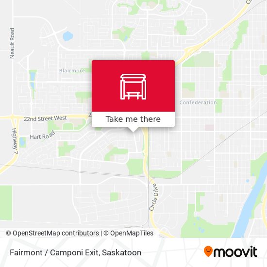 Fairmont / Camponi Exit map