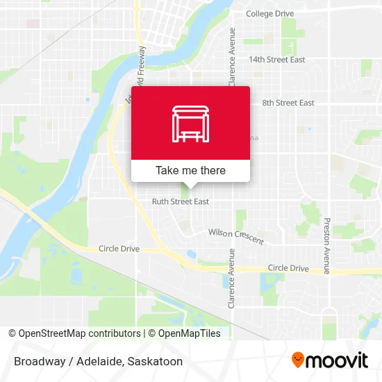 Broadway / Adelaide map