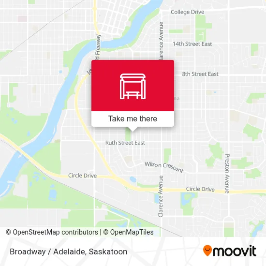 Broadway / Adelaide map