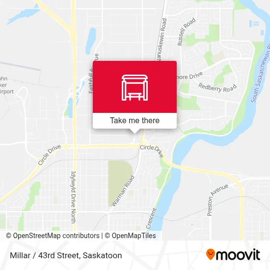 Millar / 43rd Street map