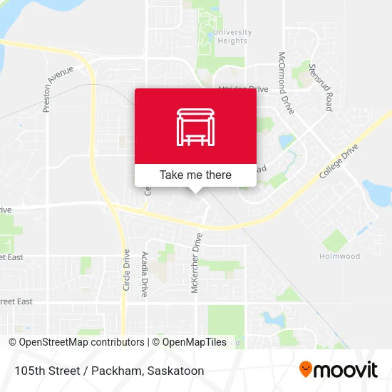 105th Street / Packham map
