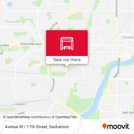 Avenue W / 17th Street map