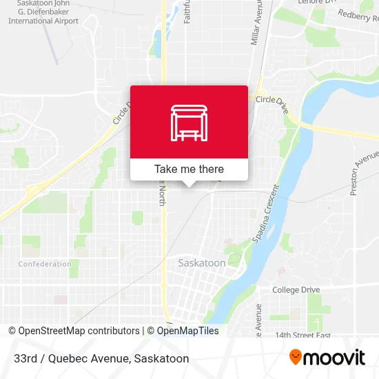 33rd / Quebec Avenue map