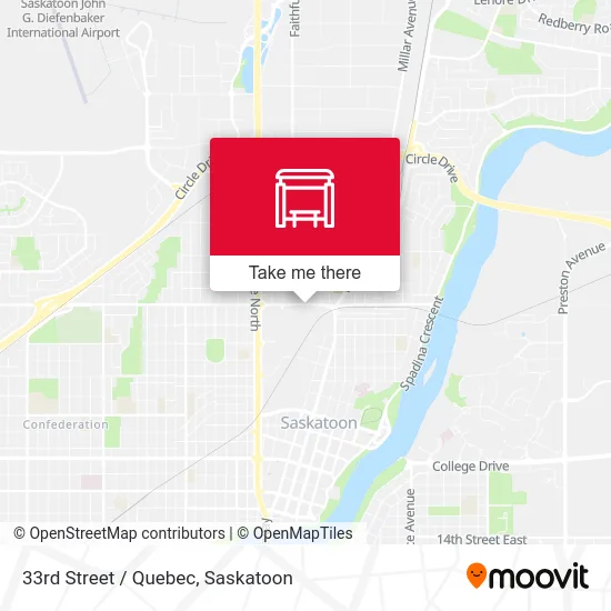 33rd Street / Quebec map