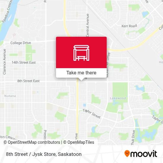 8th Street / Jysk Store map