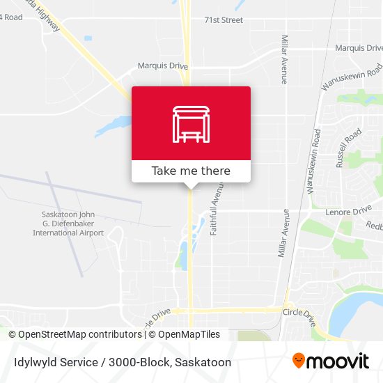 Idylwyld Service / 3000-Block map