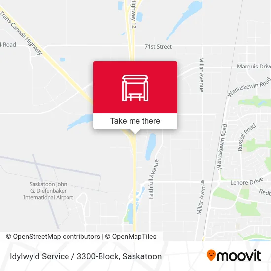 Idylwyld Service / 3300-Block map