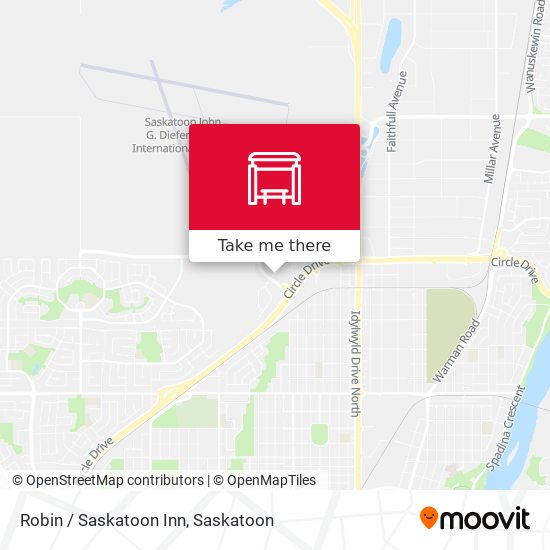 Robin / Saskatoon Inn map