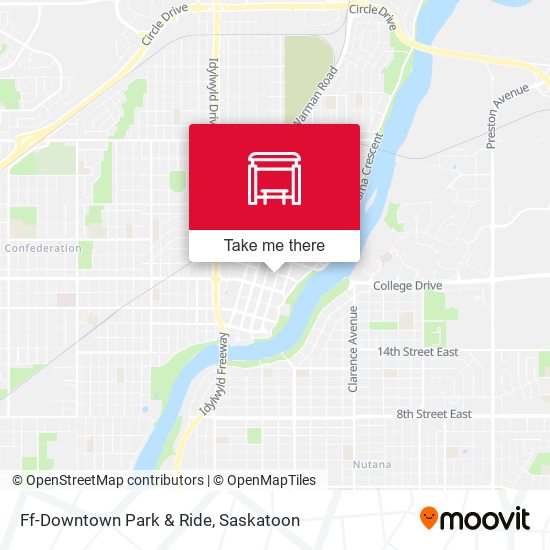 Ff-Downtown Park & Ride map