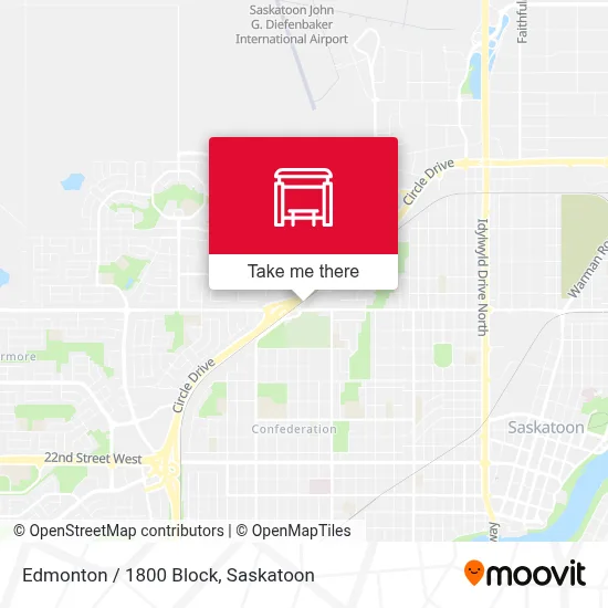 Edmonton / 1800 Block map