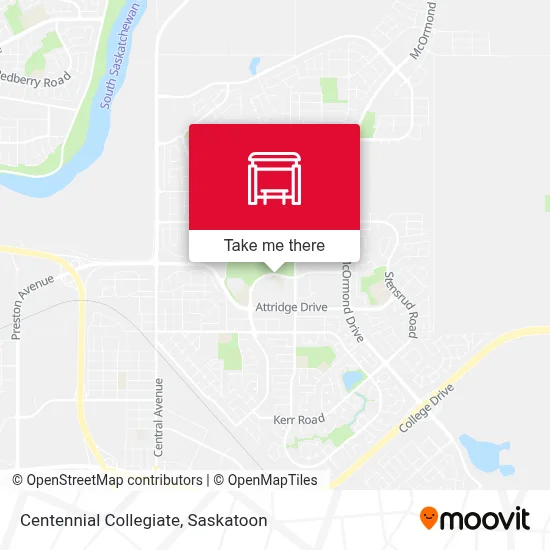 Centennial Collegiate map