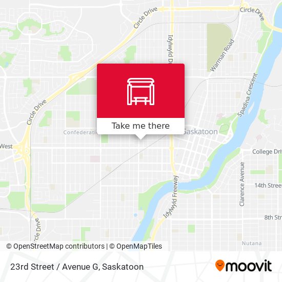 23rd Street / Avenue G map