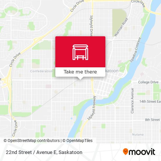 22nd Street / Avenue E map