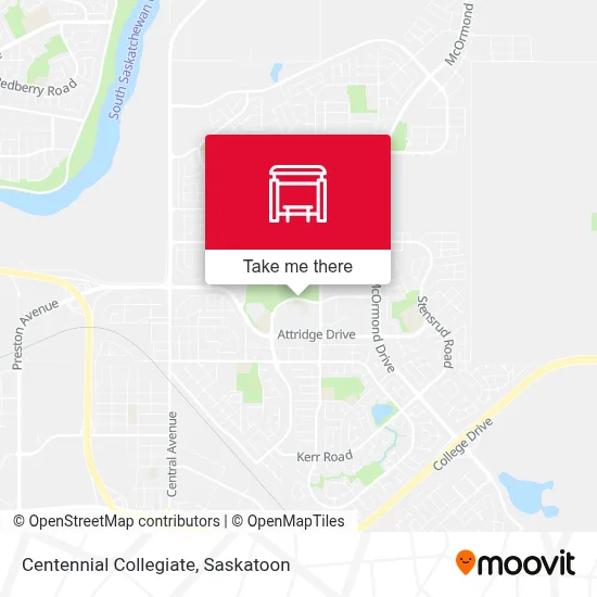 Centennial Collegiate map