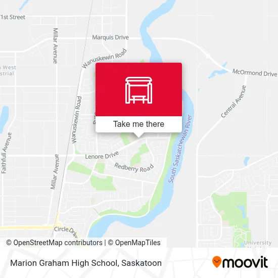 Marion Graham High School map