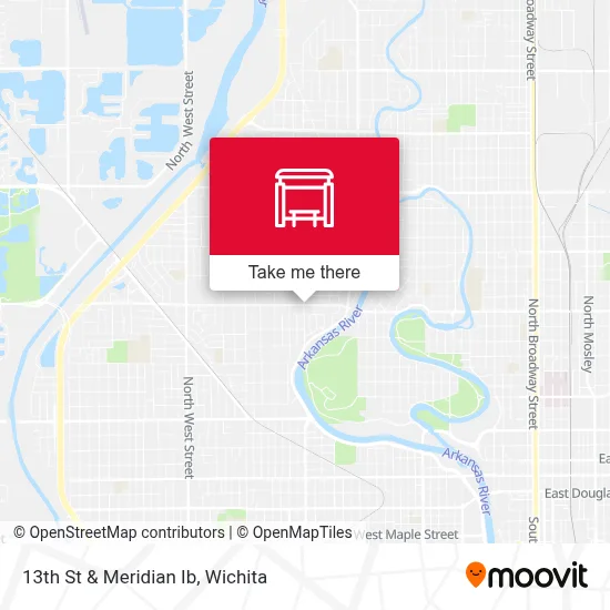 13th St & Meridian Ib map