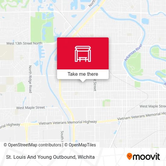 St. Louis And Young Outbound map