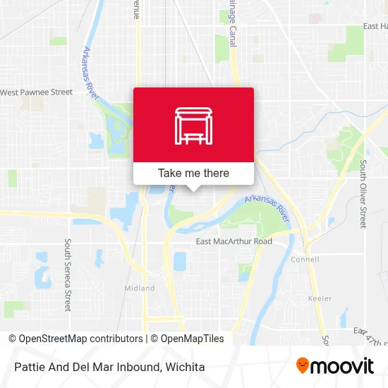 Pattie And Del Mar Inbound map