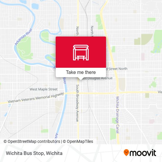 Mapa de Wichita Bus Stop