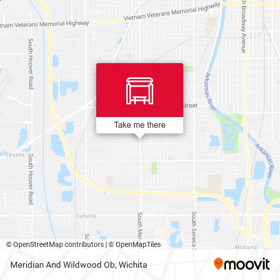 Meridian And Wildwood Ob map