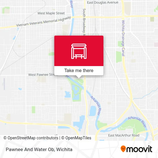 Pawnee And Water Ob map