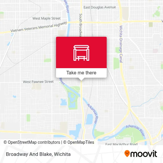 Broadway And Blake map