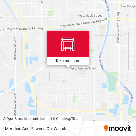 Meridian And Pawnee Ob map