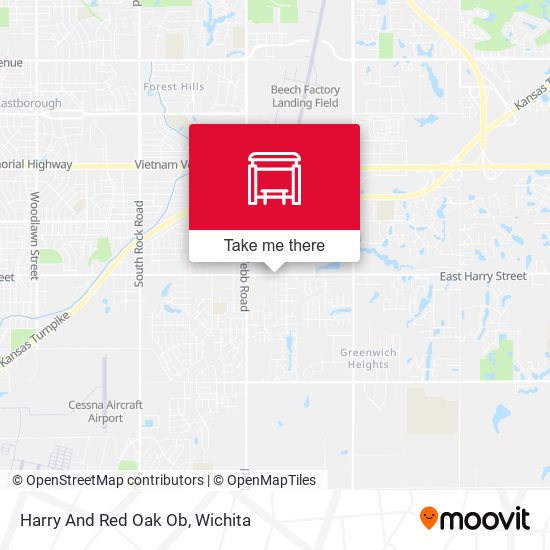 Harry And Red Oak Ob map