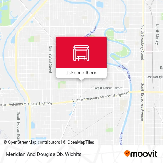 Meridian And Douglas Ob map