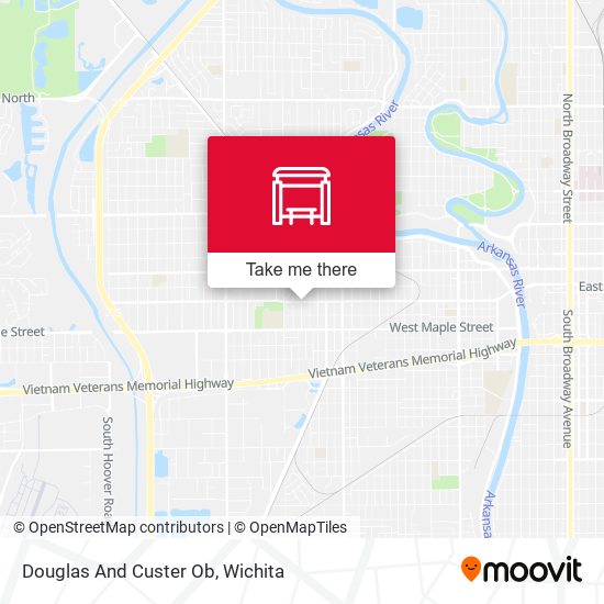 Douglas And Custer Ob map