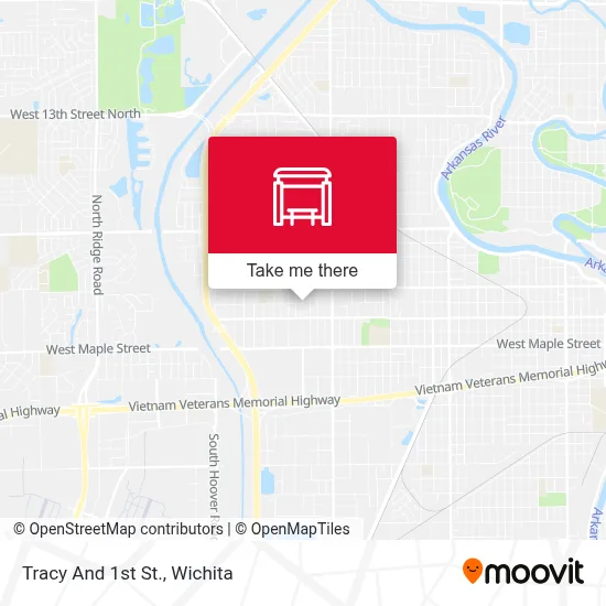 Tracy And 1st St. map